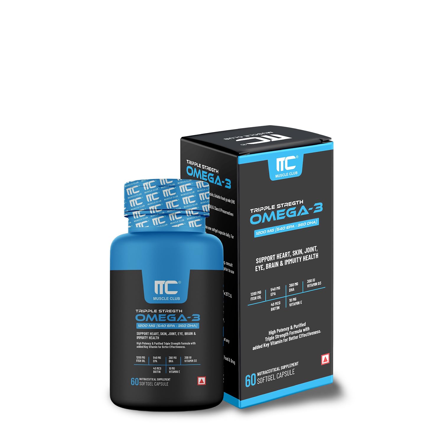 Muscle club Omega 3 Triple Strength