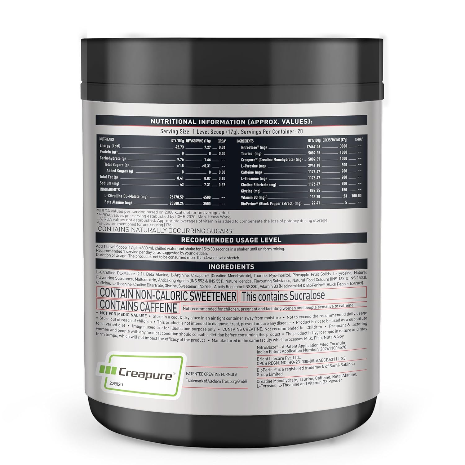 Muscleblaze WRATHEX pre workout