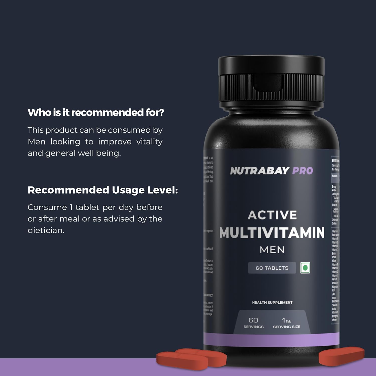 Nutrabay Pro Multivitamin Men (60 Tablets)
