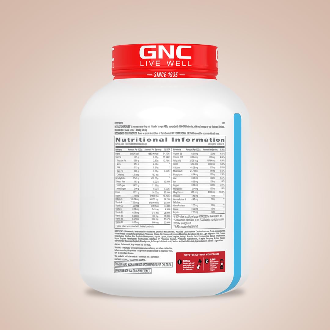 GNC weight gainer