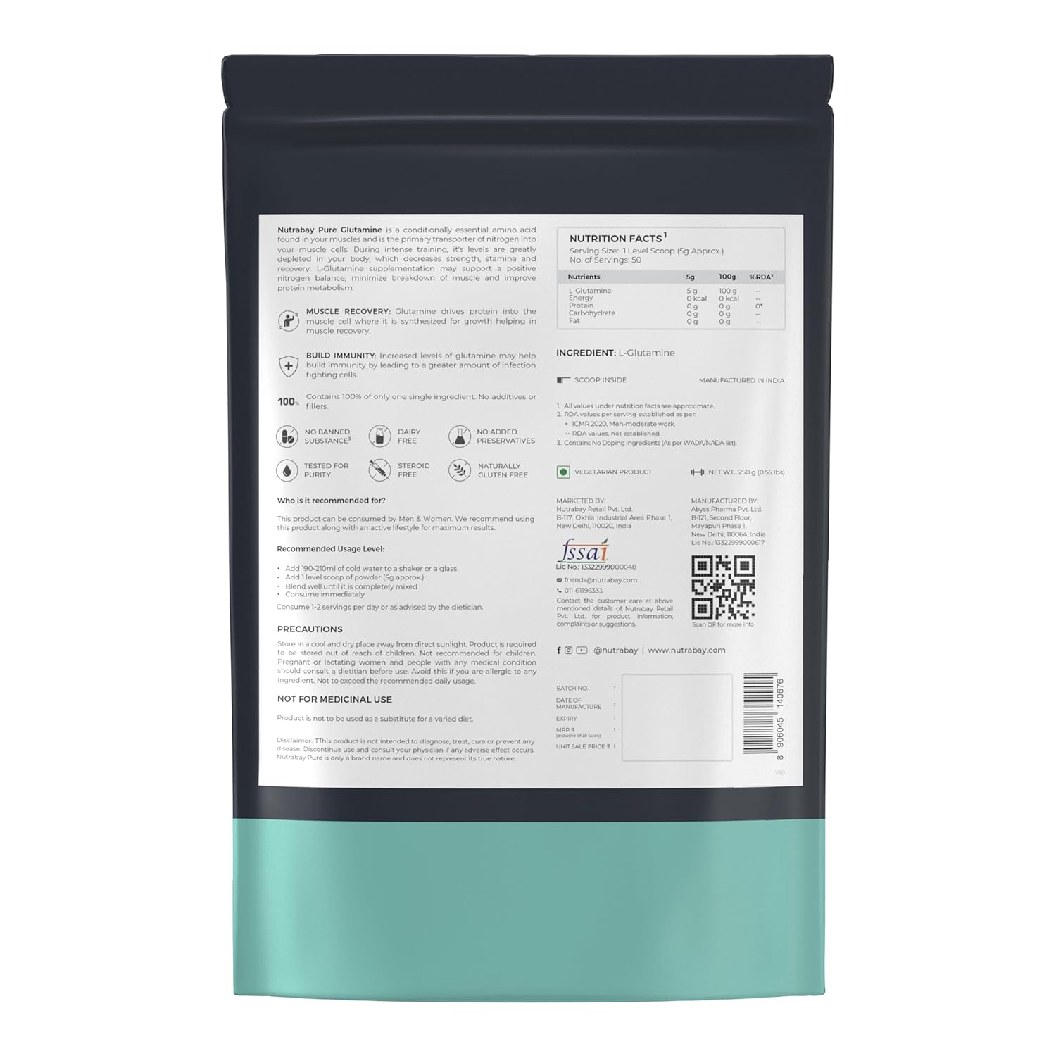 L-glutamine Nutrabay