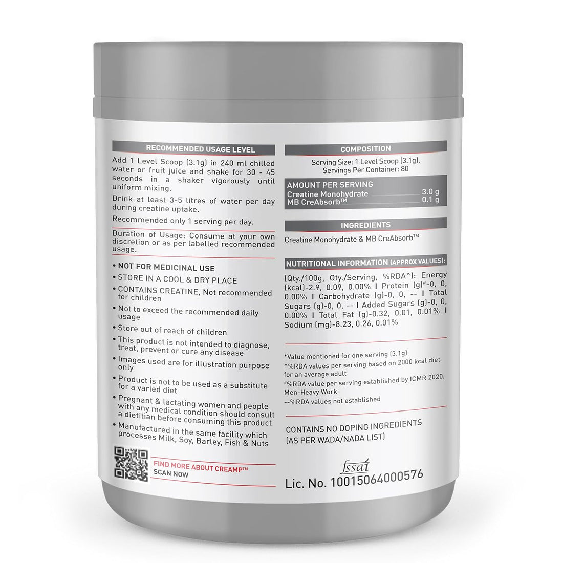 Muscleblaze crea Amp creatine creatine