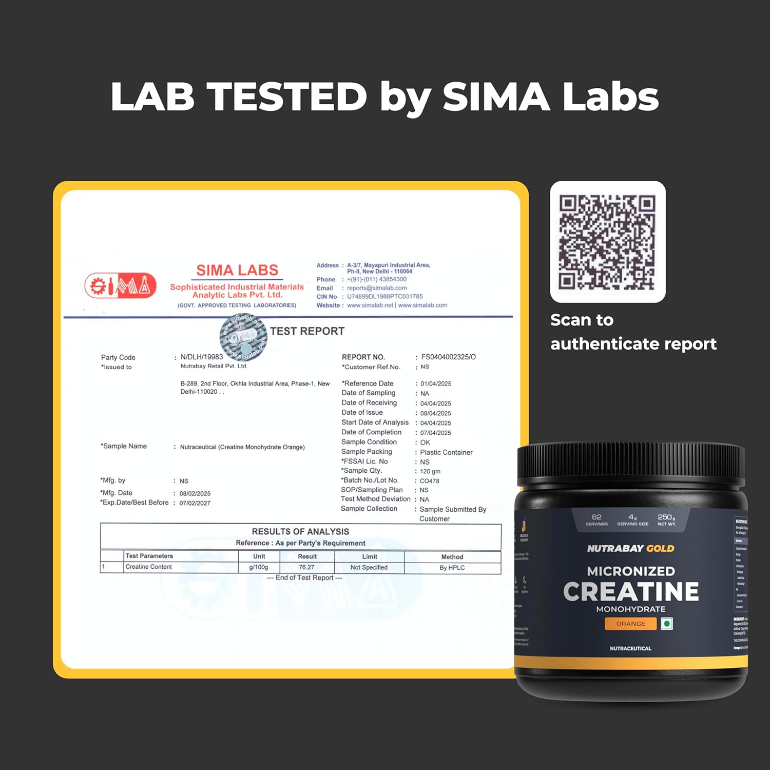 Nutrabay Monohydrate Creatine