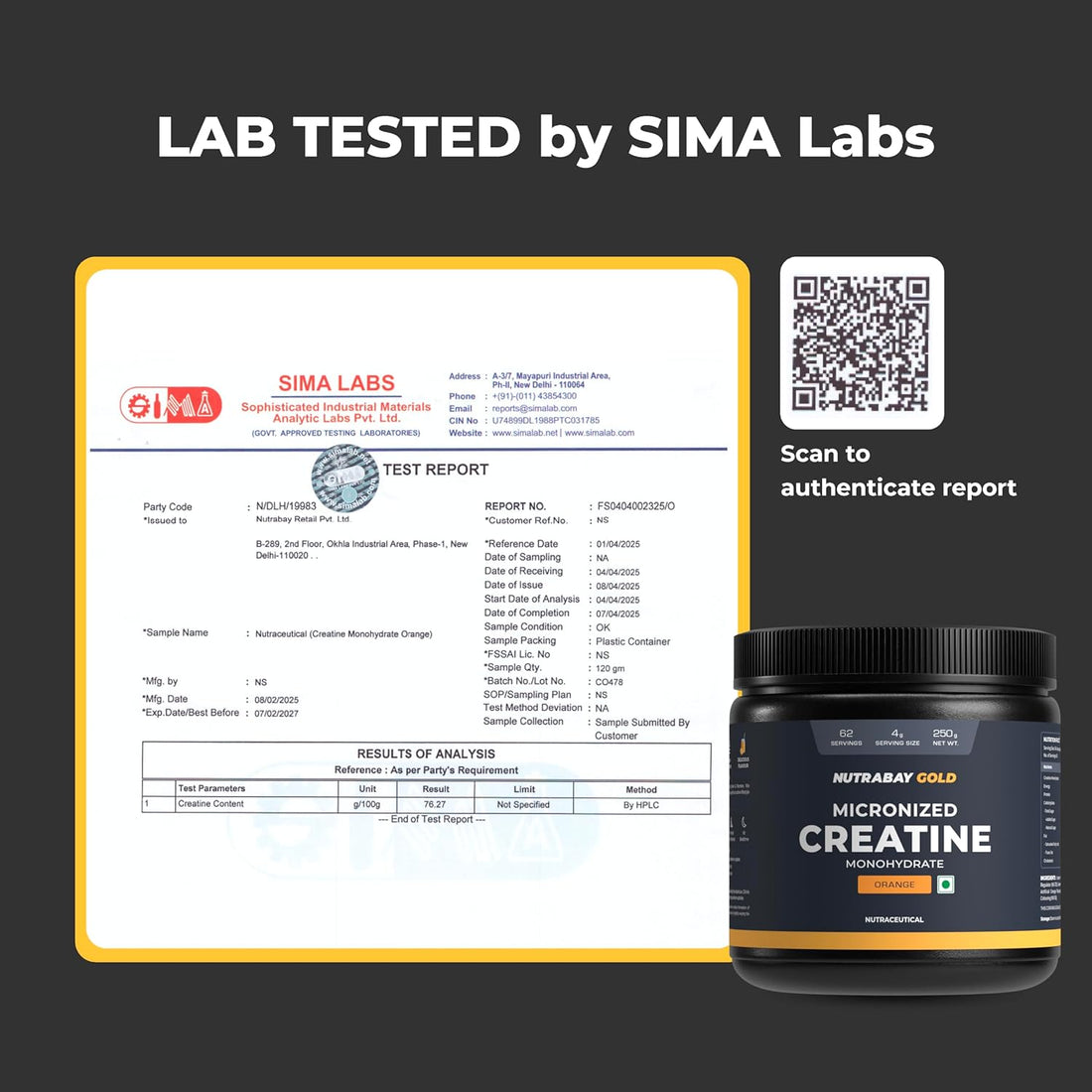 Nutrabay Monohydrate Creatine