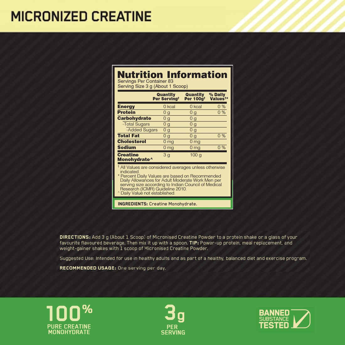 ON Micronized Creatine