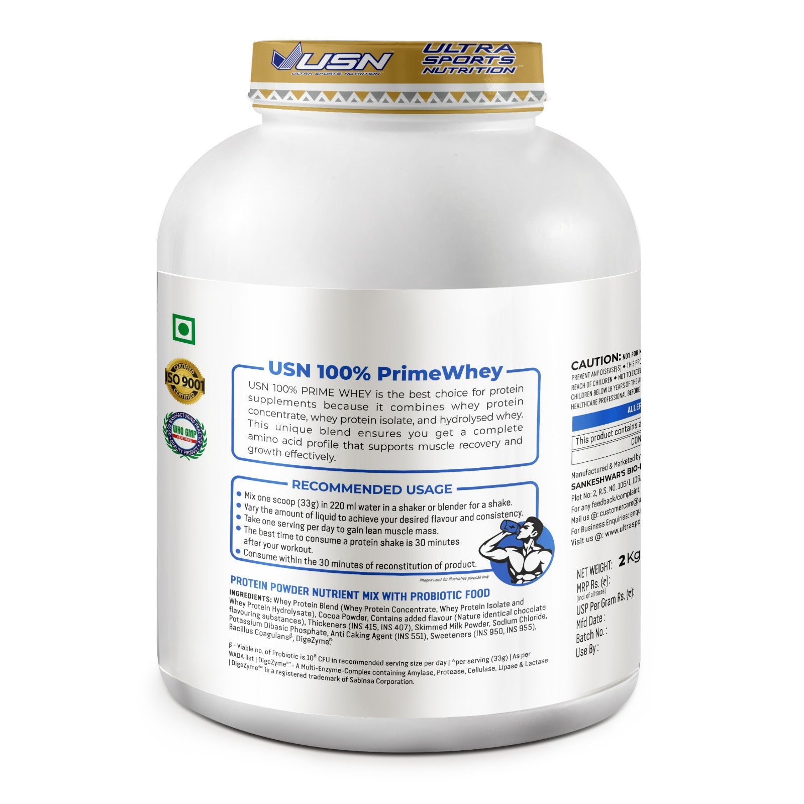 USN Prime Whey Belgium Chocolate