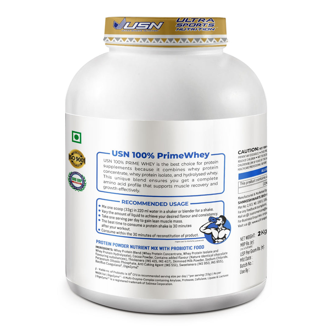USN Prime Whey Belgium Chocolate